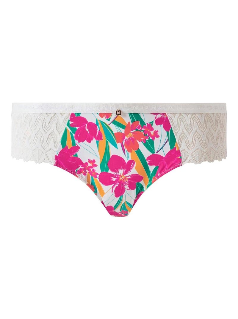 Shorty tanga CELIA - Morgan Lingerie Multicolore - Kiabi