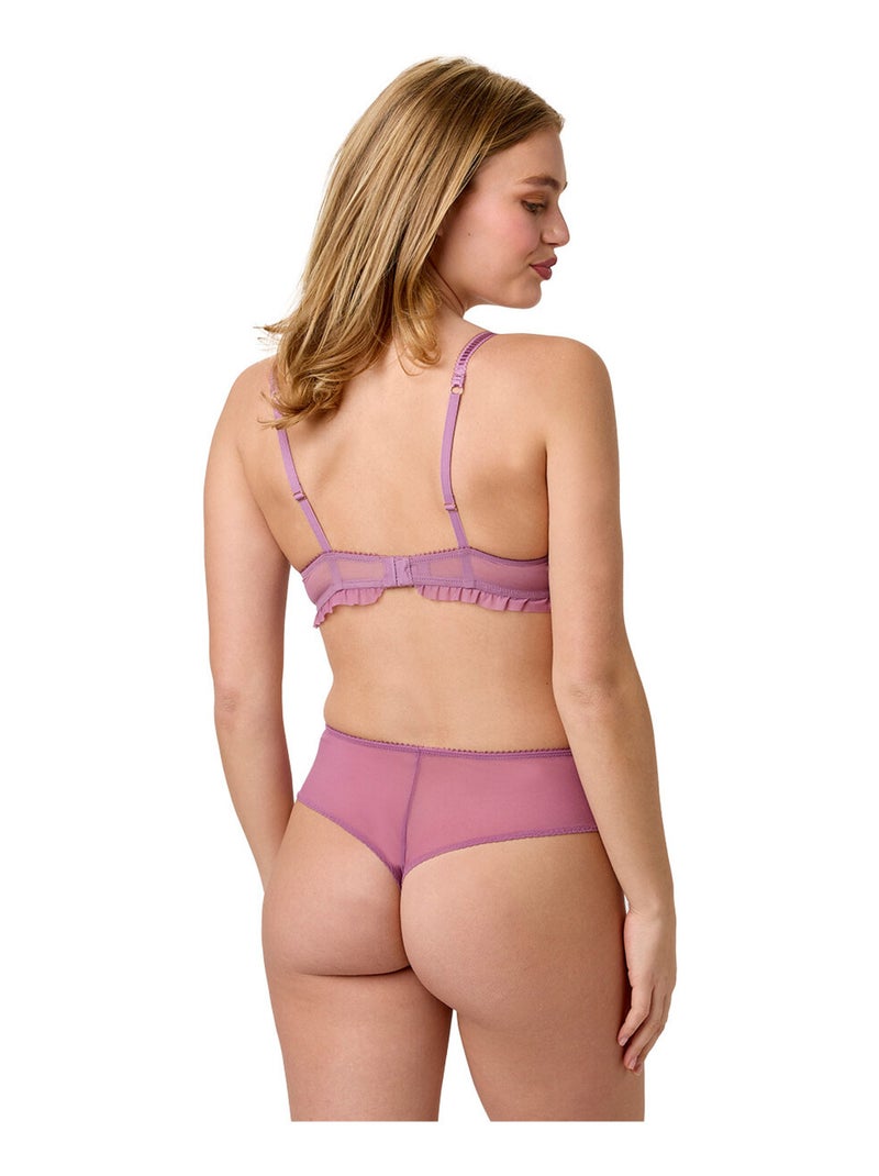 Shorty tanga COROLLE - Brigitte Bardot Lingerie Rose - Kiabi