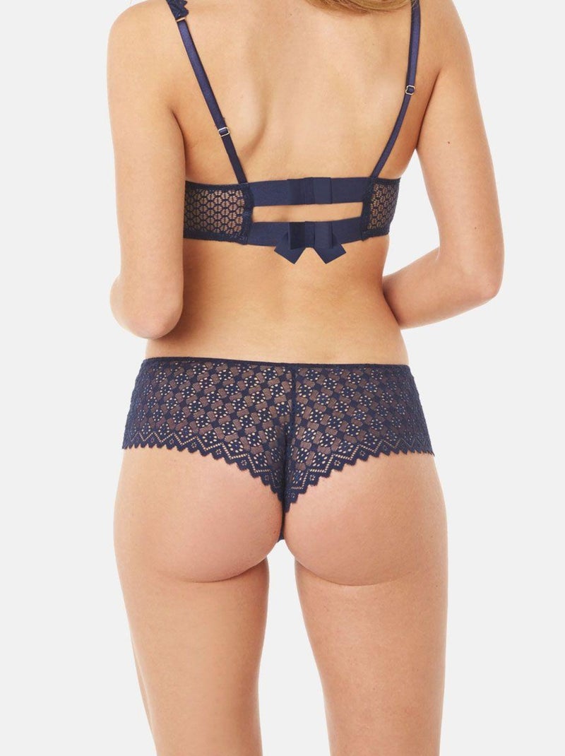 Shorty tanga CULOTTEE - Camille Cerf & Pomm'Poire Bleu - Kiabi