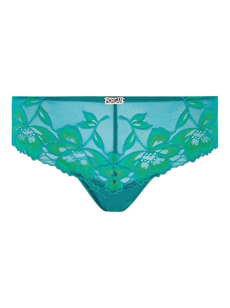 Shorty tanga ELISA - Morgan Lingerie Bleu - Kiabi