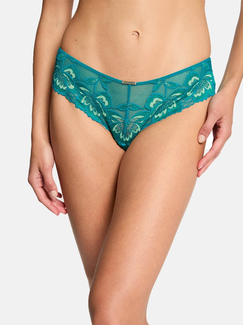 Shorty tanga ELISA - Morgan Lingerie Bleu - Kiabi