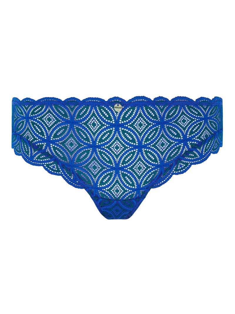 Shorty tanga EMMA - Morgan Lingerie Bleu - Kiabi