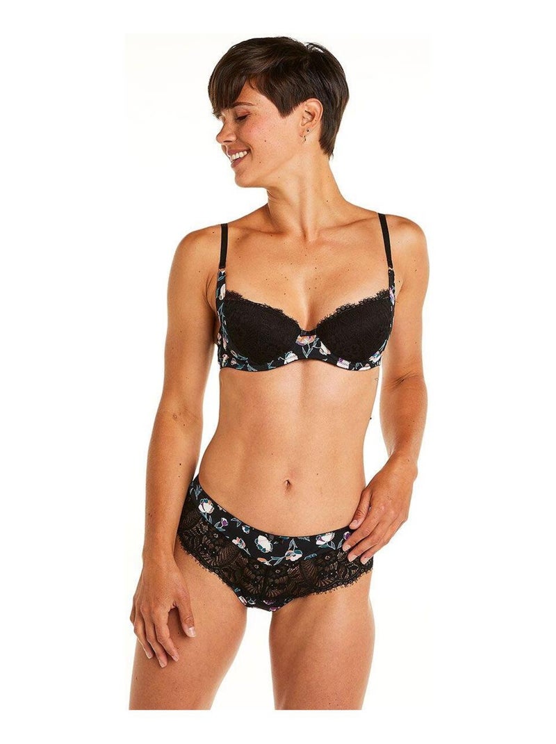 Shorty tanga IMPERIALE - Pomm'Poire Noir - Kiabi