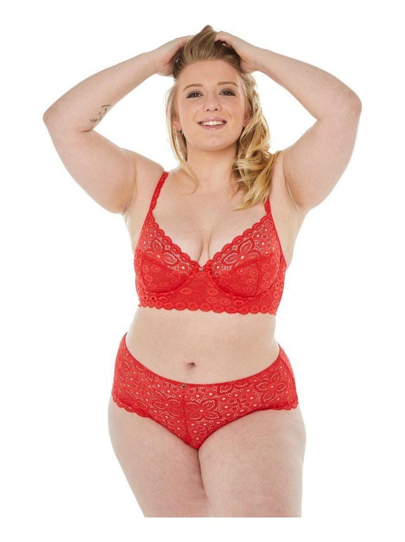Shorty tanga INTREPIDE - Camille Cerf & Pomm'Poire Rouge - Kiabi