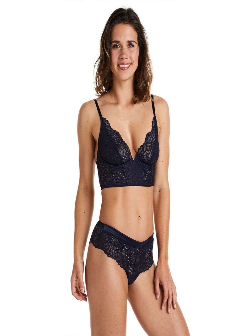 Shorty tanga IPOMEE - Camille Cerf & Pomm'Poire Bleu - Kiabi