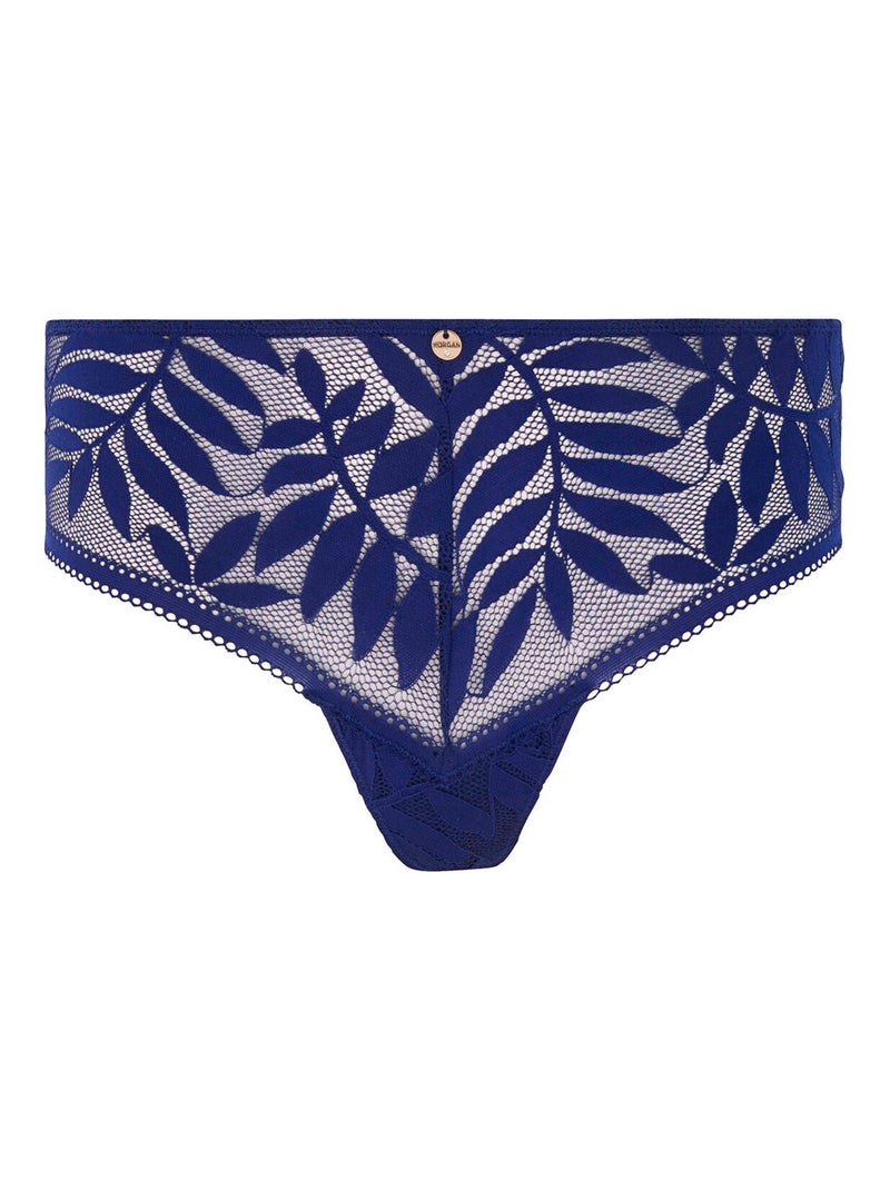 Shorty tanga LINA - Morgan Lingerie Bleu - Kiabi