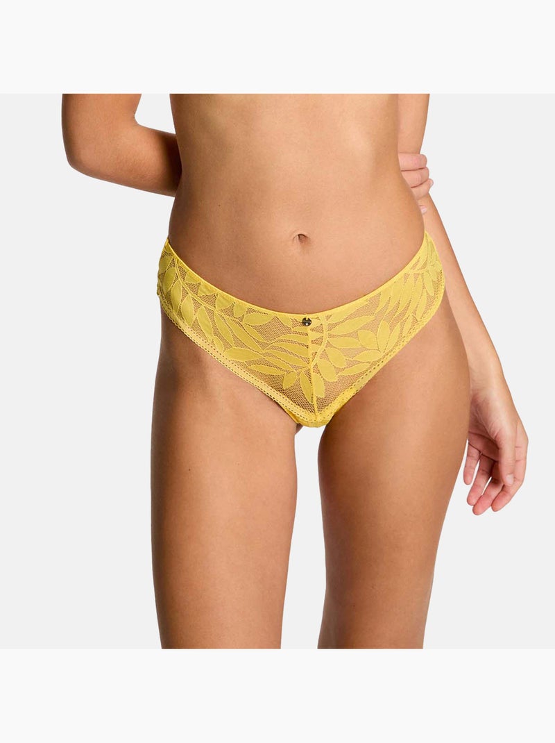 Shorty Tanga LINA - Morgan Lingerie Jaune - Kiabi