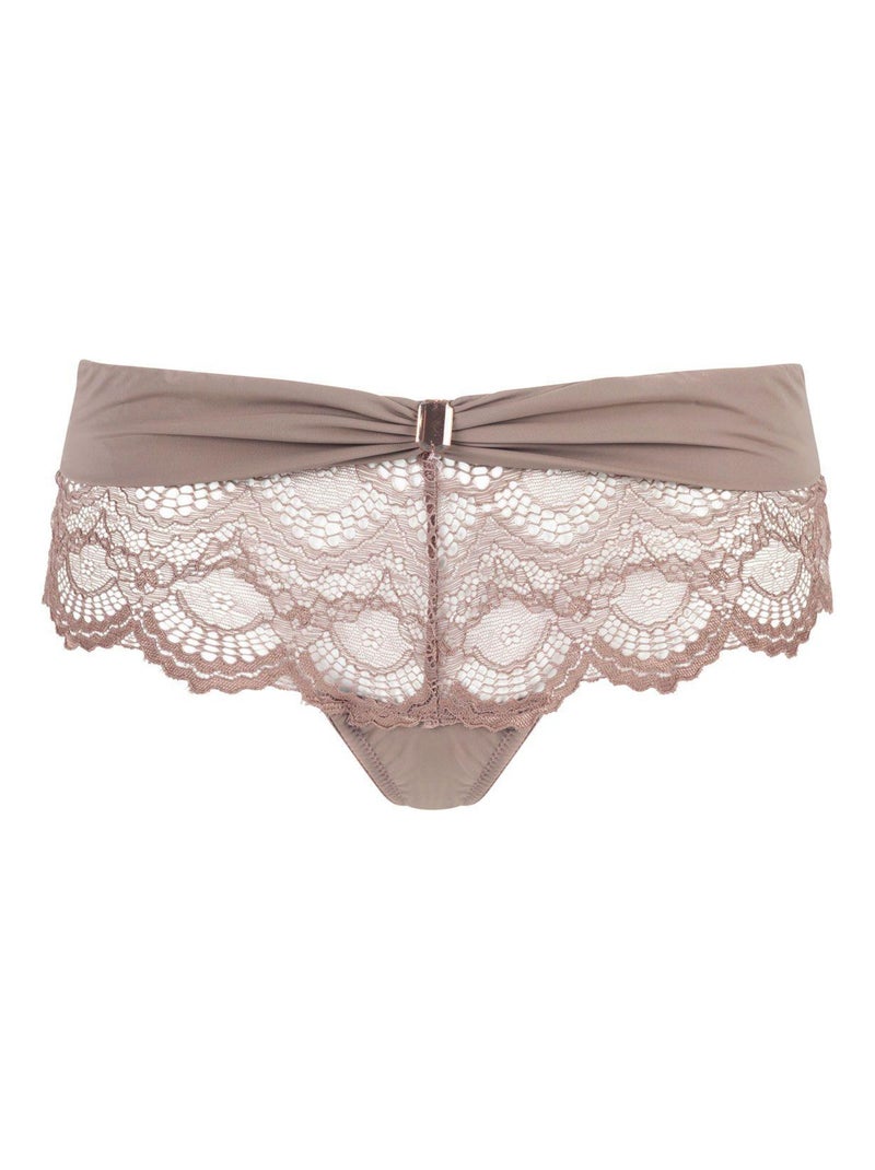 Shorty tanga SECRET - Pomm'Poire Marron - Kiabi