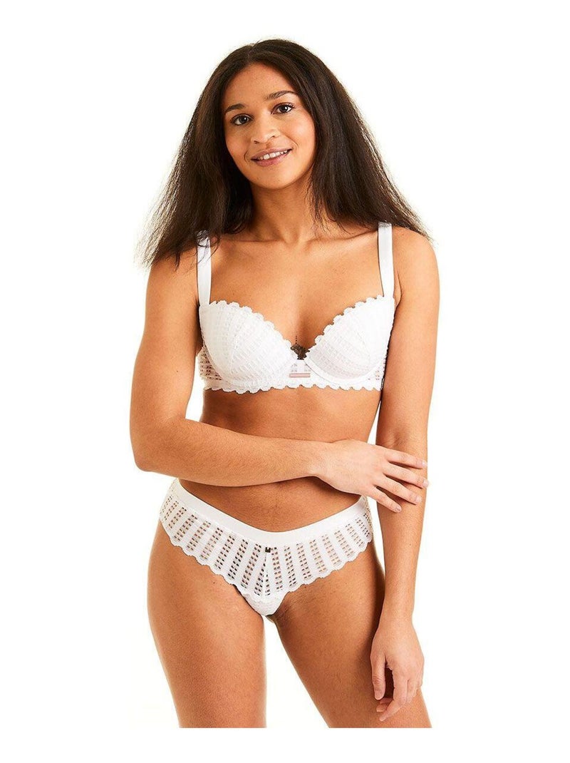 Shorty tanga SPECULOOS - Camille Cerf & Pomm'Poire Blanc - Kiabi