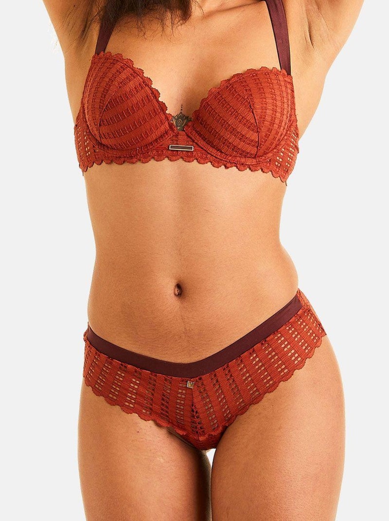 Shorty tanga SPECULOOS - Camille Cerf & Pomm'Poire Marron - Kiabi