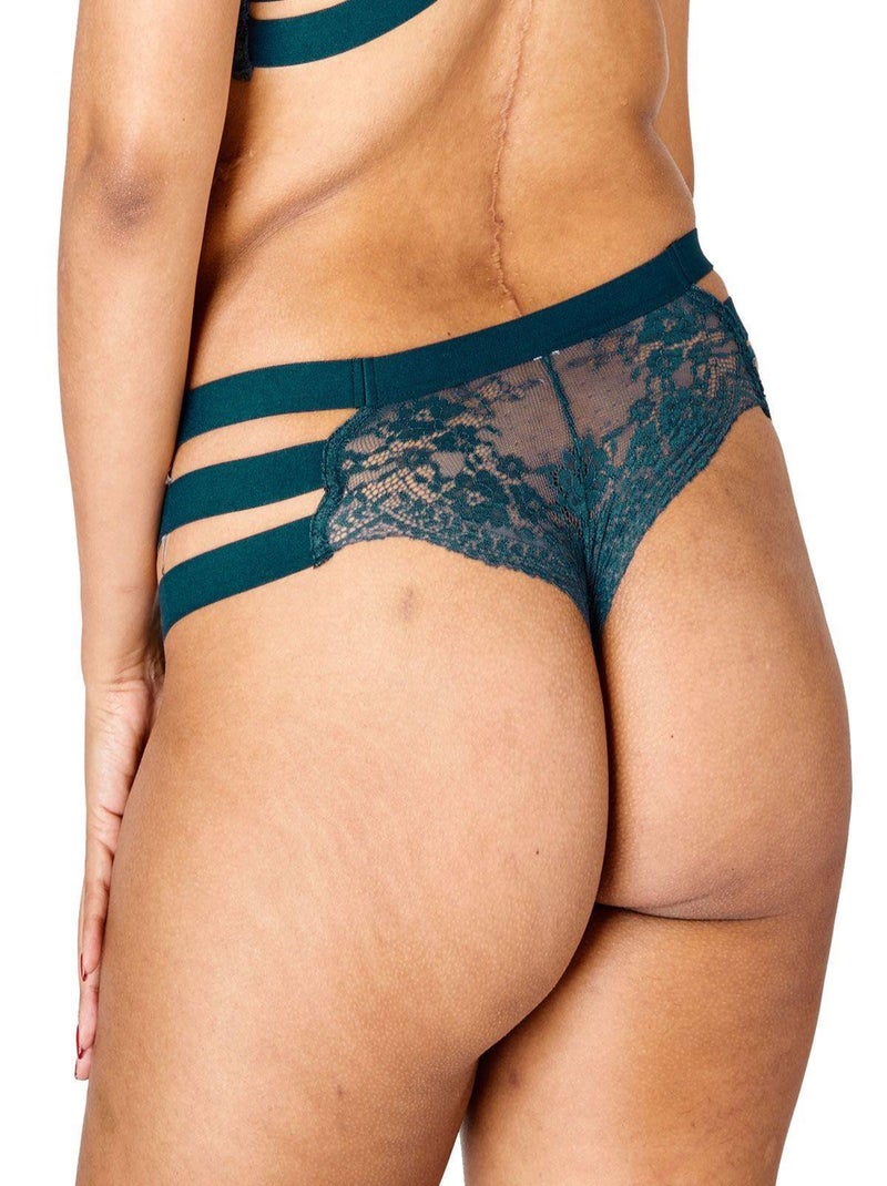 Shorty tanga TETE A TETE - Pomm'Poire Vert - Kiabi