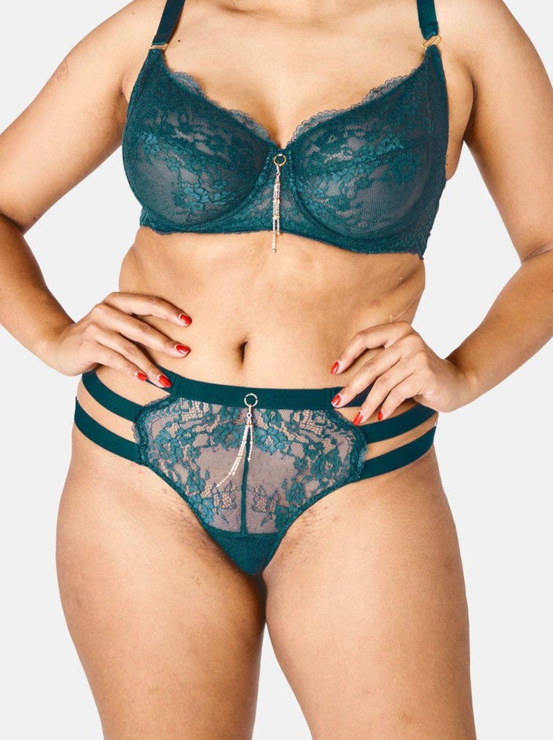 Shorty tanga TETE A TETE - Pomm'Poire Vert - Kiabi