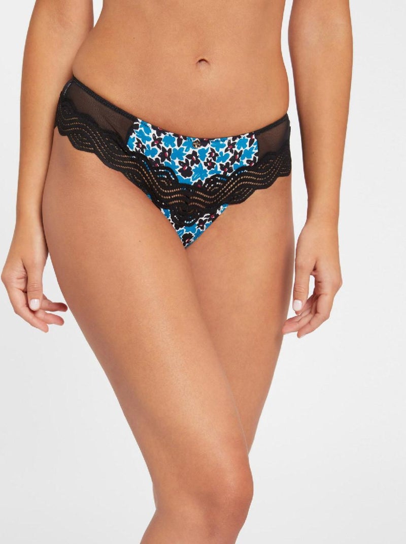 Shorty tanga THAIS - Morgan Lingerie Noir - Kiabi