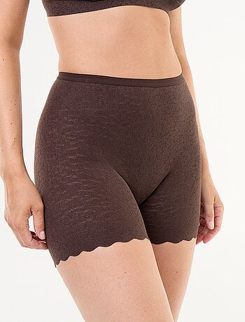 Shorty uni en dentelle