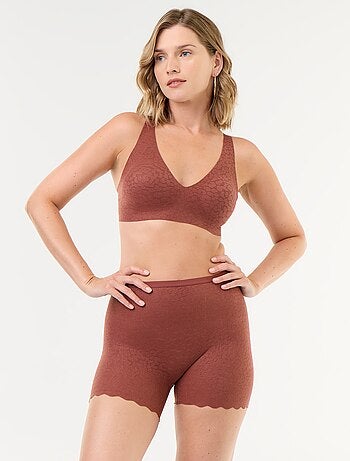 Shorty uni en dentelle