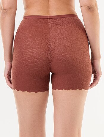 Shorty uni en dentelle