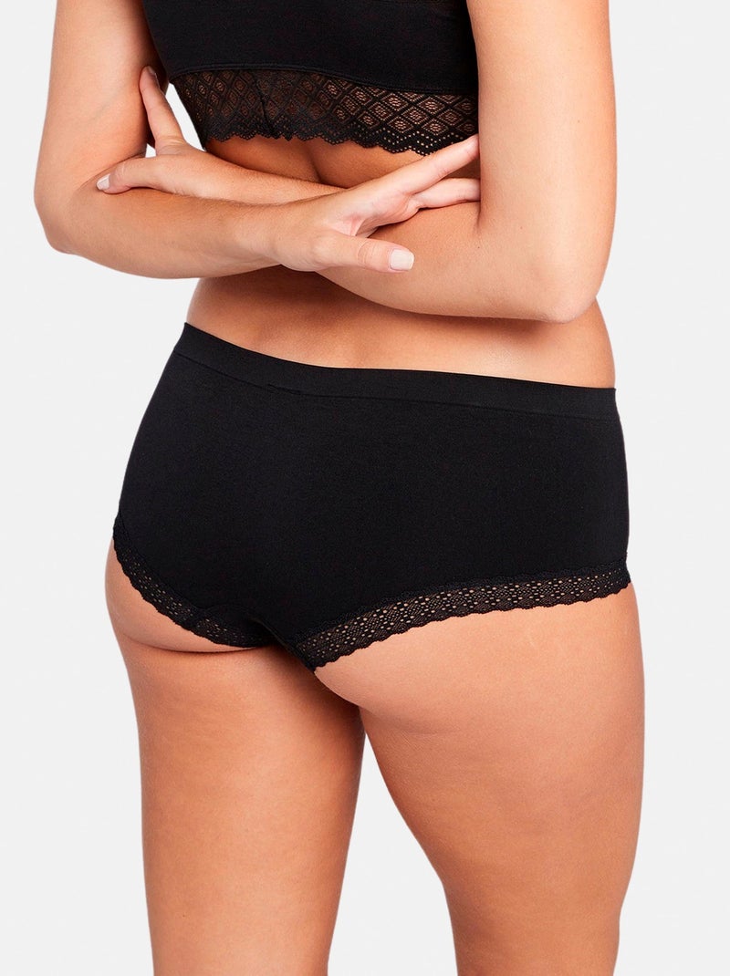 Shorty Zen Dentelle Billet Doux Noir - Kiabi