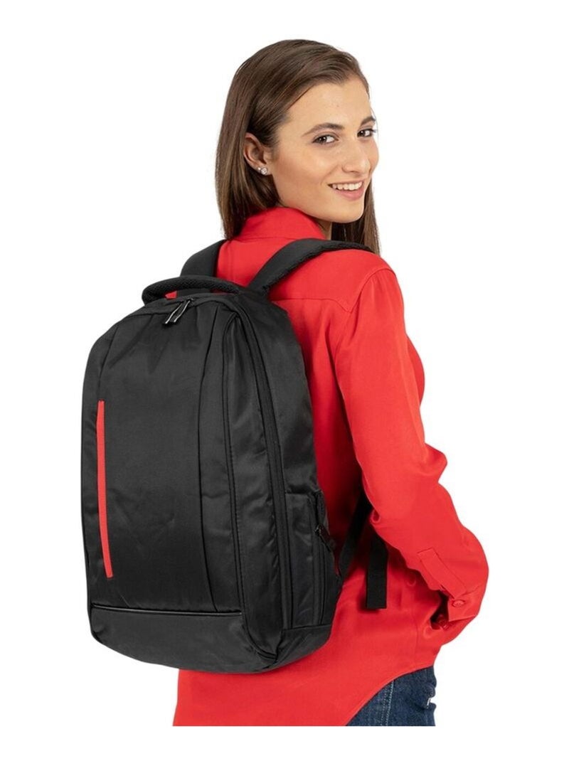 Shugon - Sac à dos pour ordinateur portable KIEL URBAN Noir Rouge - Kiabi