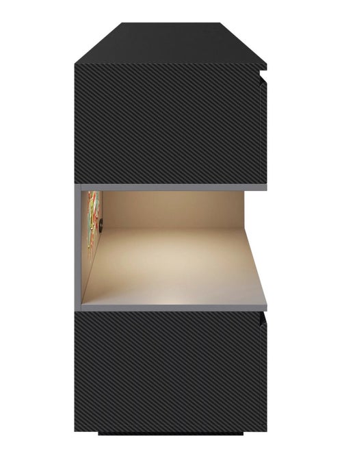 Sideboard 5 tiroirs et compartiment ouvert avec LED 'Roba' - Minecraft - Kiabi