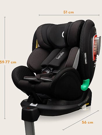 Siège-auto 0+/1 LIONELO Antoon Plus i-Size - Base pivotante 360° - ISOFIX - 40-105 cm