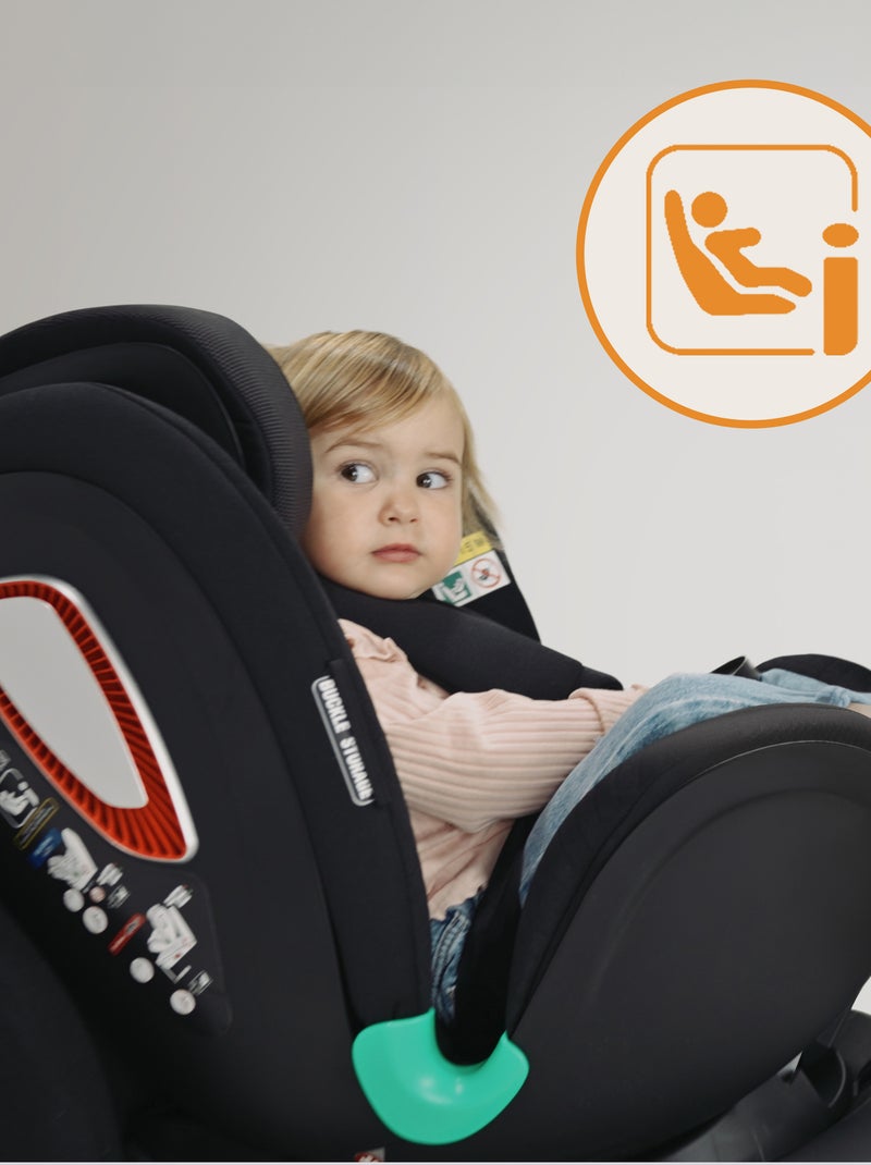 Siège-auto 0+/1 LIONELO Antoon Plus i-Size - Base pivotante 360° - ISOFIX - 40-105 cm Noir - Kiabi