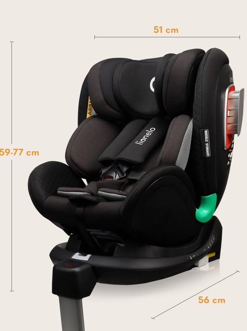 Siège-auto 0+/1 LIONELO Antoon Plus i-Size - Base pivotante 360° - ISOFIX - 40-105 cm - Kiabi