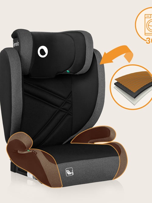 Siège auto 100-150cm LIONELO Hugo i-Size - ISOFIX - Groupe 2/3 - Appui-tête à mémoire de forme - Kiabi