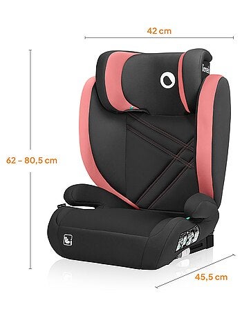 Siège auto 100-150cm LIONELO Hugo i-Size - ISOFIX - Groupe 2/3 - Appui-tête à mémoire de forme