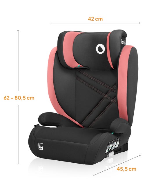 Siège auto 100-150cm LIONELO Hugo i-Size - ISOFIX - Groupe 2/3 - Appui-tête à mémoire de forme - Kiabi