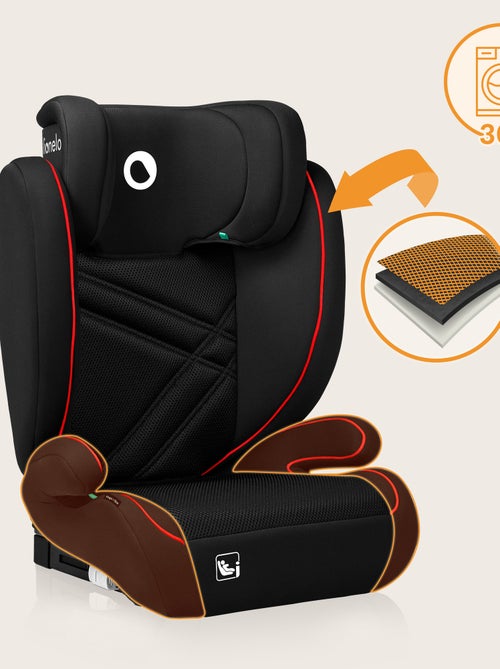 Siège auto 100-150cm LIONELO Hugo i-Size - ISOFIX - Groupe 2/3 - Appui-tête à mémoire de forme - Kiabi