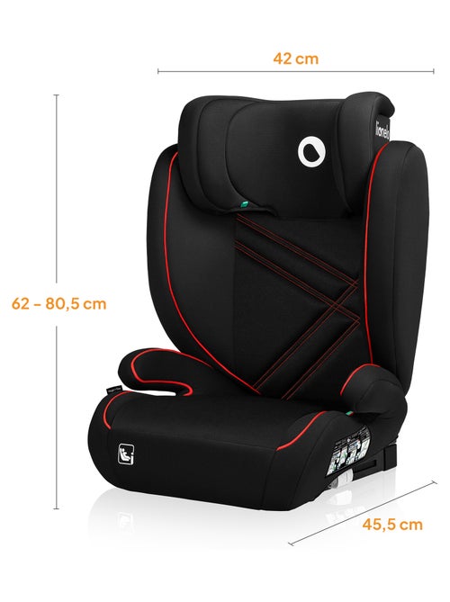 Siège auto 100-150cm LIONELO Hugo i-Size - ISOFIX - Groupe 2/3 - Appui-tête à mémoire de forme - Kiabi