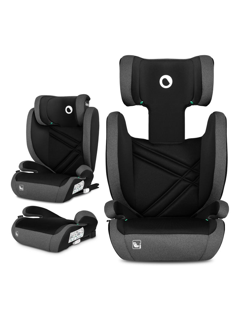 Siège-auto 100-150cm LIONELO Hugo i-Size - ISOFIX - Groupe 2/3 Noir Gris - Kiabi