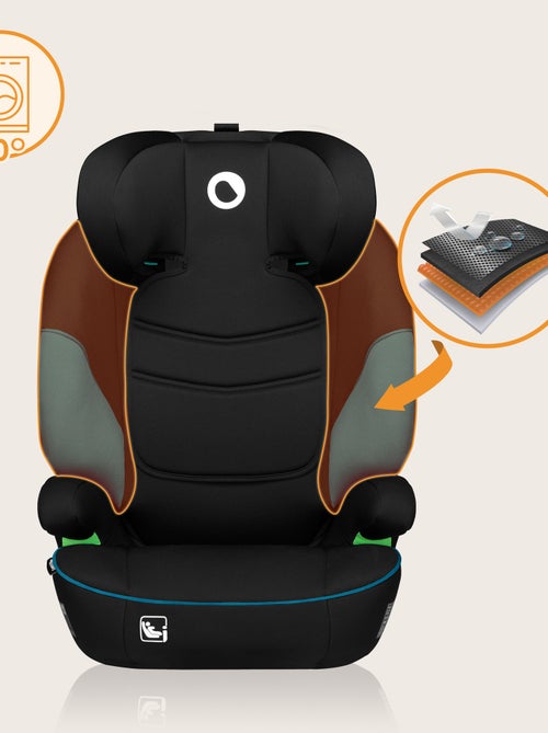 Siège auto 100-150cm LIONELO Lars i-Size - Assise large - Groupe 2/3 - Revêtement amovible - Kiabi