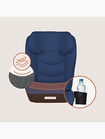 Siège auto 100-150cm LIONELO Neal i-Size - ISOFIX - Assise large - Porte-gobelet - Inclinable