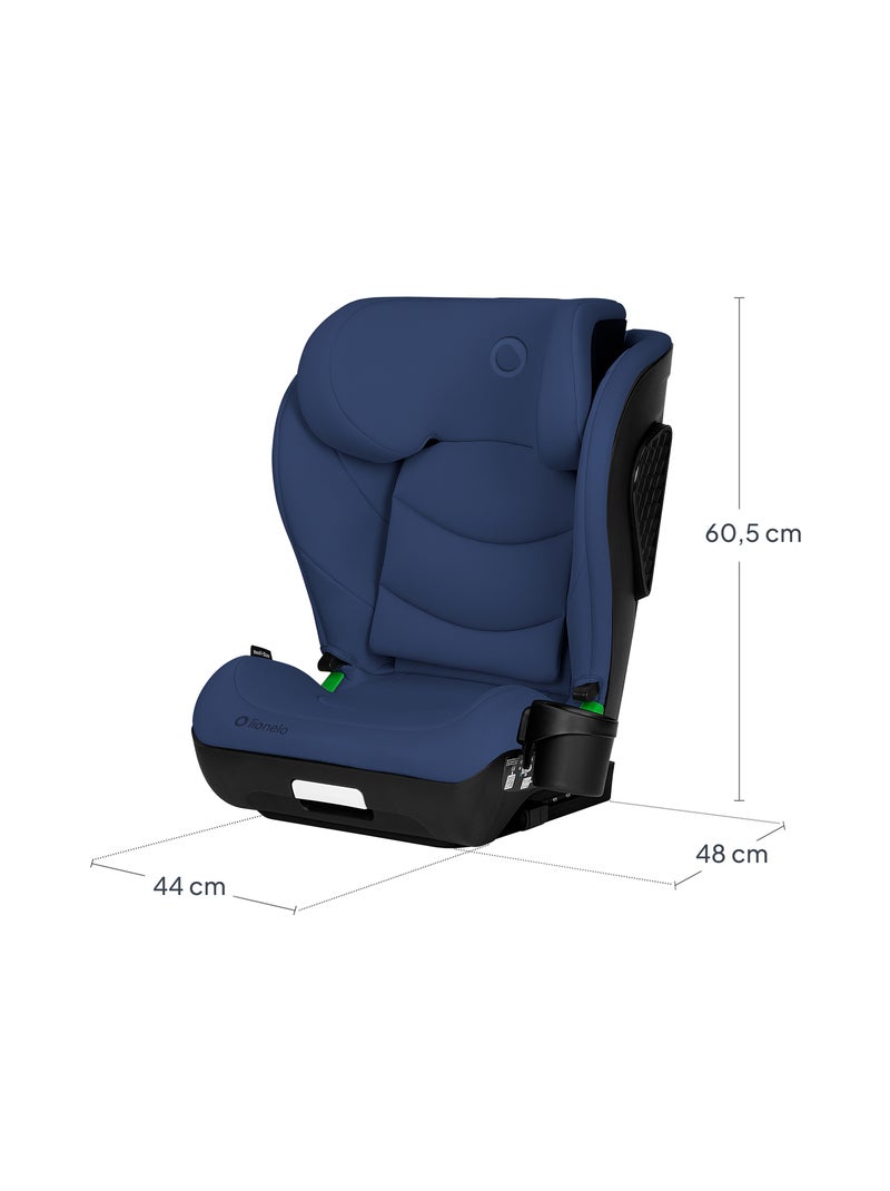 Siège auto 100-150cm LIONELO Neal i-Size - ISOFIX - Assise large - Porte-gobelet - Inclinable Bleu - Kiabi