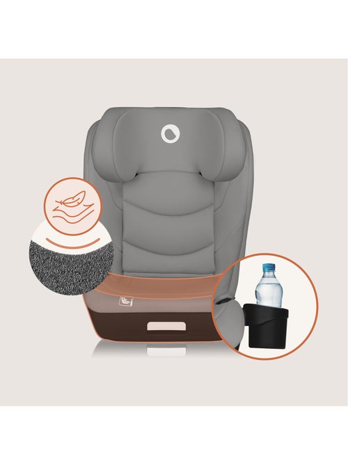 Siège auto 100-150cm LIONELO Neal i-Size - ISOFIX - Assise large - Porte-gobelet - Inclinable - Kiabi Siège auto 100-150cm LIONELO Neal i-Size - ISOFIX - Assise large - Porte-gobelet - Inclinable - Kiabi