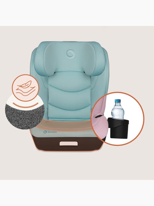 Siège auto 100-150cm LIONELO Neal i-Size - ISOFIX - Assise large - Porte-gobelet - Inclinable - Kiabi Siège auto 100-150cm LIONELO Neal i-Size - ISOFIX - Assise large - Porte-gobelet - Inclinable - Kiabi