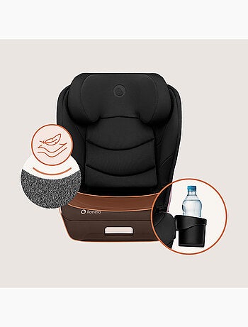 Siège auto 100-150cm LIONELO Neal i-Size - ISOFIX - Assise large - Porte-gobelet - Inclinable