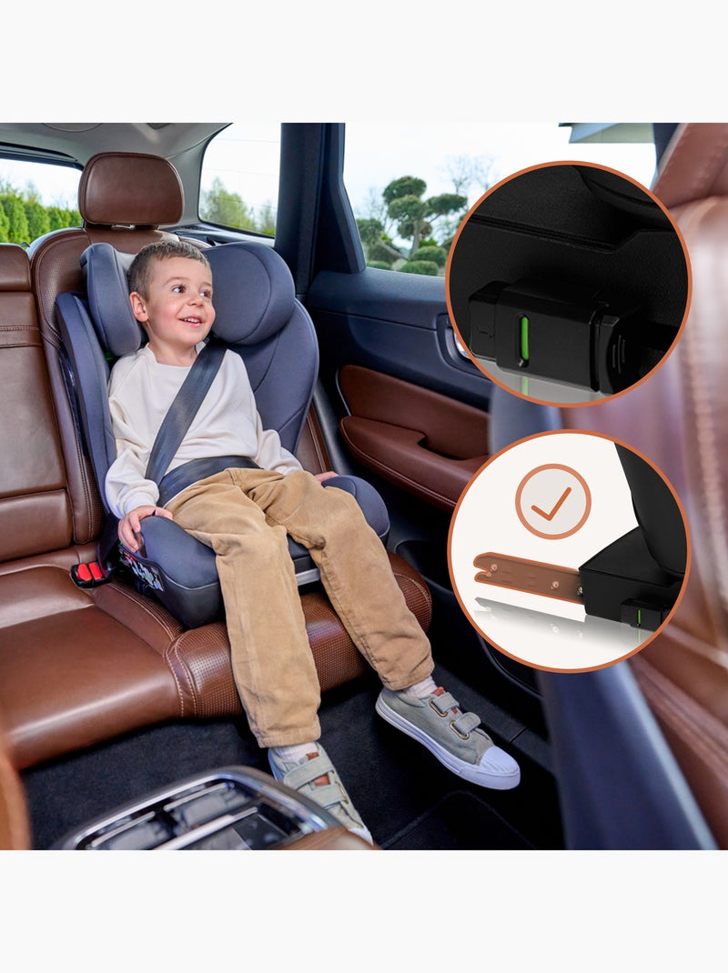 Siège auto 100-150cm LIONELO Neal i-Size - ISOFIX - Assise large - Porte-gobelet - Inclinable Noir - Kiabi