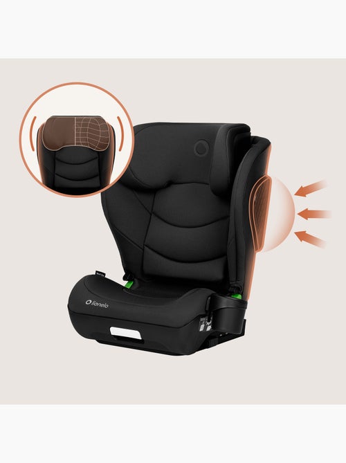 Siège auto 100-150cm LIONELO Neal i-Size - ISOFIX - Assise large - Porte-gobelet - Inclinable - Kiabi