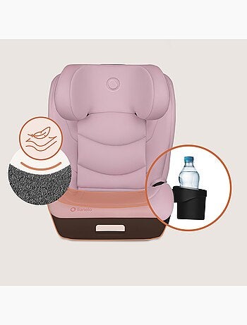 Siège auto 100-150cm LIONELO Neal i-Size - ISOFIX - Assise large - Porte-gobelet - Inclinable