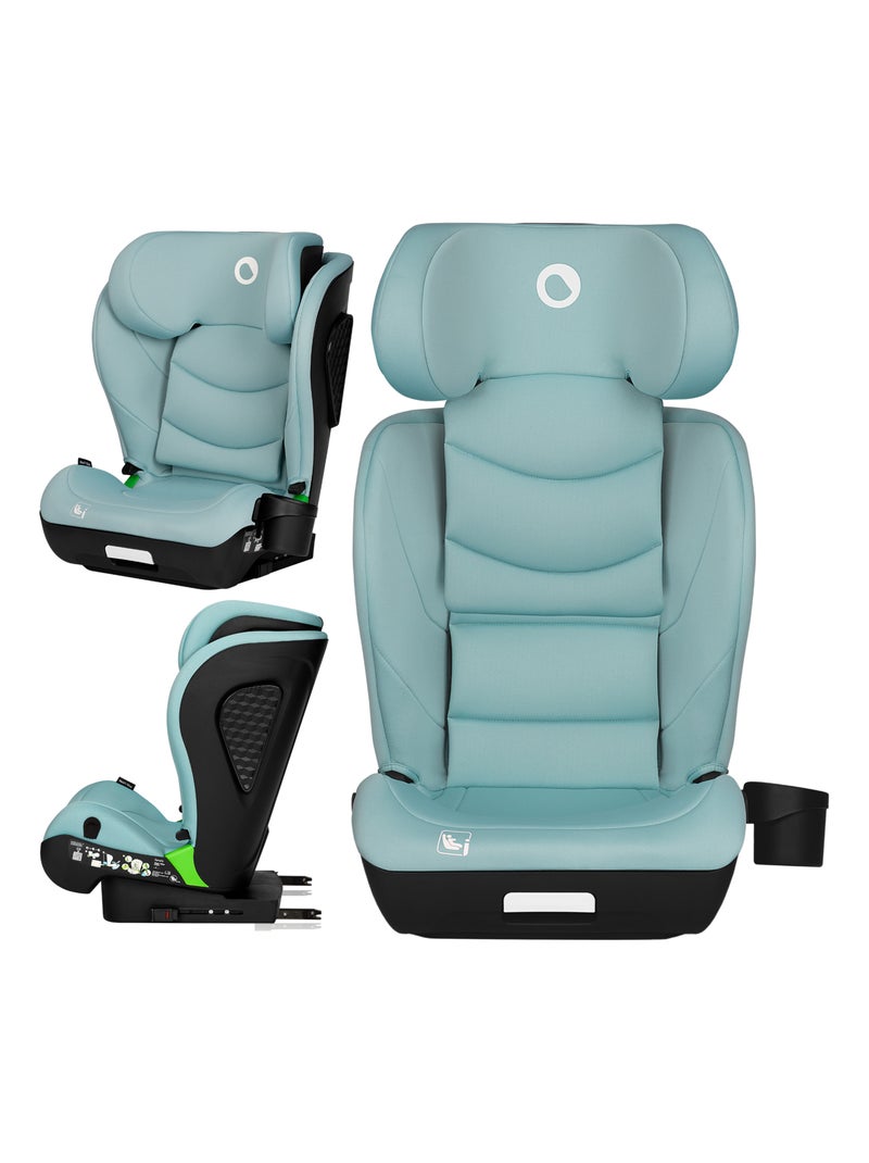 Siège-auto 100-150cm LIONELO Neal i-Size - ISOFIX - Porte-gobelet - Assise large - Inclinable Bleu turquoise - Kiabi