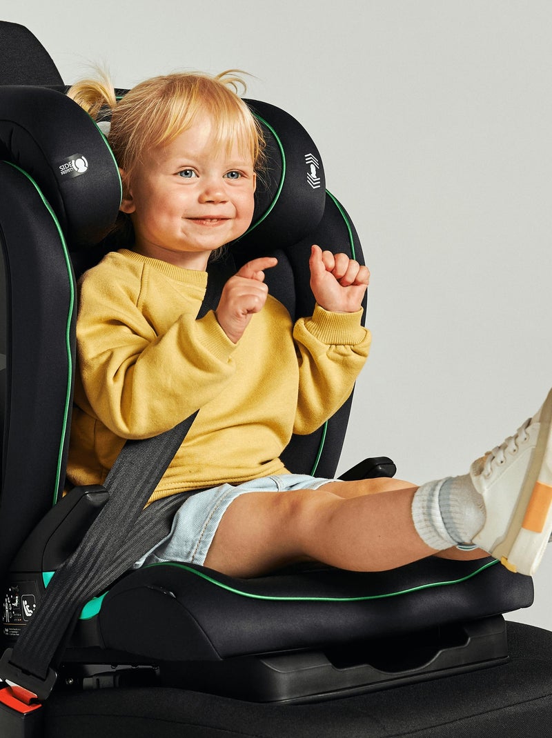 Siège-auto 2/3 LIONELO Neal i-Size - ISOFIX - Assise large - Ventilation - Inclinable Noir Rouge - Kiabi