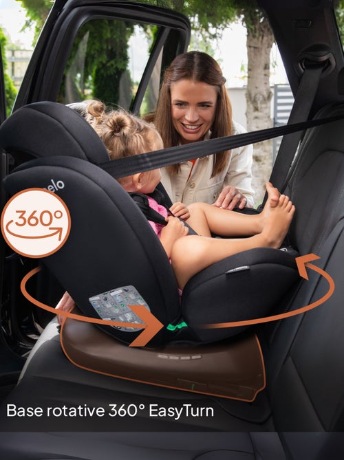 Siège-auto 360° LIONELO Bastiaan i-Size - ISOFIX - Groupe 0+/1/2/3 - 40 à 150 cm - SideProtect - Kiabi