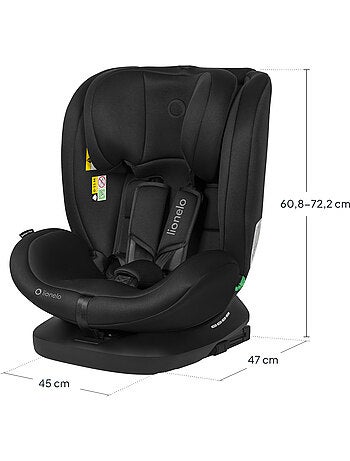 Siège auto 360° LIONELO Bastiaan i-Size - ISOFIX - Groupe 0+/1/2/3 - 40 à 150 cm - SideProtect