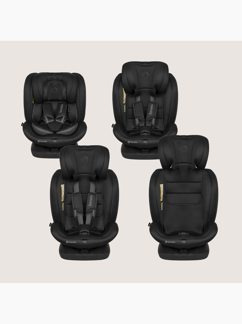 Siège auto 360° LIONELO Bastiaan i-Size - ISOFIX - Groupe 0+/1/2/3 - 40 à 150 cm - SideProtect Noir - Kiabi