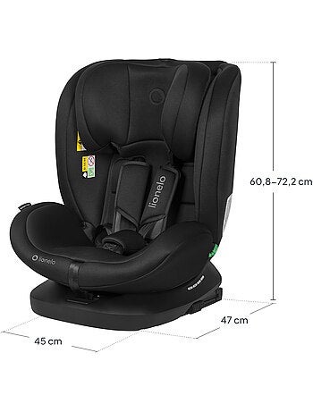 Siège auto 360° LIONELO Bastiaan i-Size - ISOFIX - Groupe 0+/1/2/3 - 40 à 150 cm - SideProtect