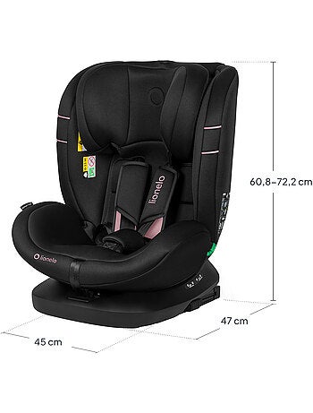 Siège auto 360° LIONELO Bastiaan i-Size - ISOFIX - Groupe 0+/1/2/3 - 40 à 150 cm - SideProtect