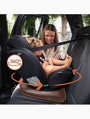 Siège auto 360° LIONELO Bastiaan i-Size - ISOFIX - Groupe 0+/1/2/3 - 40 à 150 cm - SideProtect