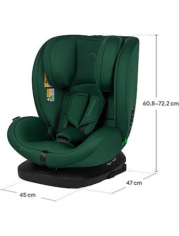Siège auto 360° LIONELO Bastiaan i-Size - ISOFIX - Groupe 0+/1/2/3 - 40 à 150 cm - SideProtect